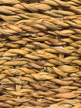 Golden strands weave a timeless basket texture