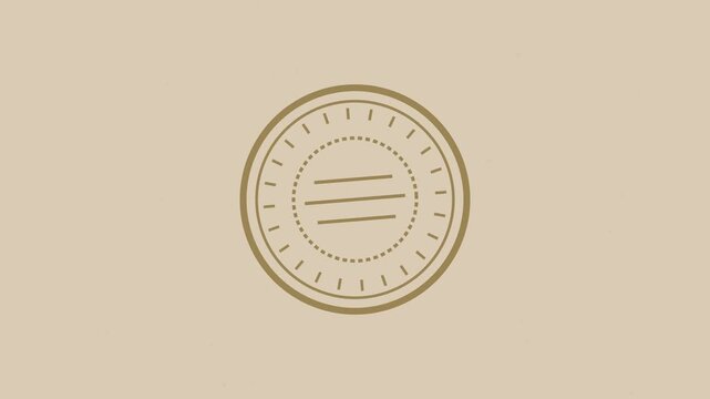 Vintage circular postmark rubber stamp animation motion background
