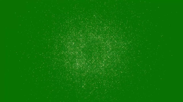 Golden glitter star blast with sparkling magic trail, twinkling starlight particles, glowing fairy dust wand transition, radiant comet line, luxurious festive animation on green screen background 4k