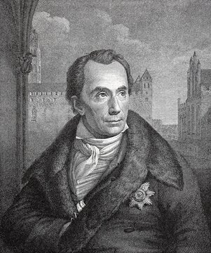 Heinrich Theodor von Sch&ouml;n, 20 January 1773, 23 July 1856, was a Prussian statesman, digitally restored reproduction from a 19th century original, exact date unknown