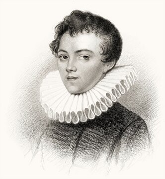 Portrait of Sir Francis Bacon as a child, Baron Baco of Verulam, 1561 - 1626, English lawyer, statesman, essayist, historian, intellectual reformer, philosopher and scientist, digitally edited
