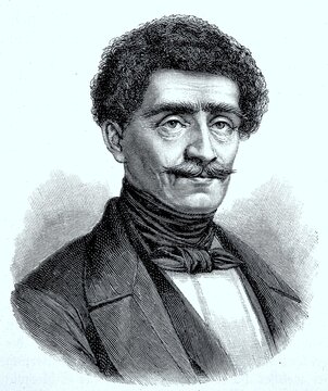 Hans Adolf Erdmann von Auerswald, 19 October 1792 -18 September 1848, was a Prussian Major General, digital improved reproduction of an original 19th century print
