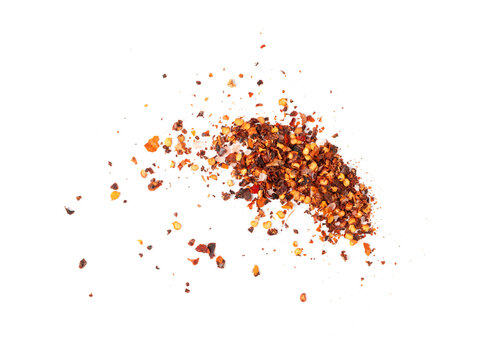 Dry chili pepper isolated, red chilly spice