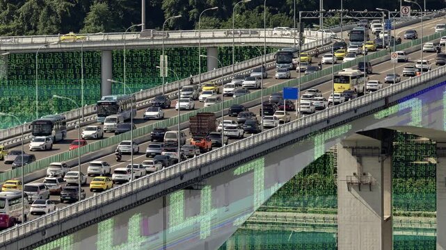 chongqing highway interchange with code and computing data 