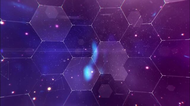 abstract background with hexagons