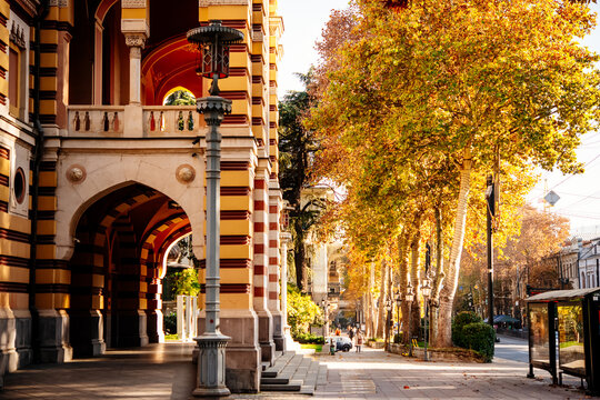 Georgian National Opera and Ballet Theater in Tbilisi, Georgia.