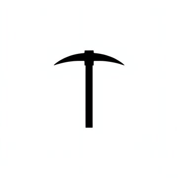 Vector pickaxe, suitable for logos and editing purposes.