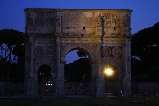 The Arch of Constantine in the Early Evening, Rome, Italy on May 24th, 2026