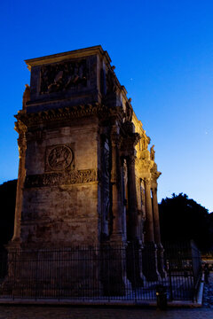 The Arch of Constantine in Early Evening, Rome, Italy on May 24th, 2026