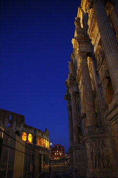 The Arch of Constantine in the Early Evening, Rome, Italy on May 24th, 2026