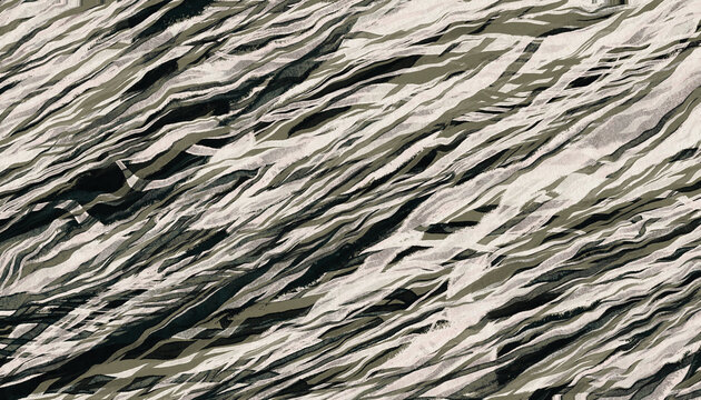 Abstract Choppy Brushstrokes