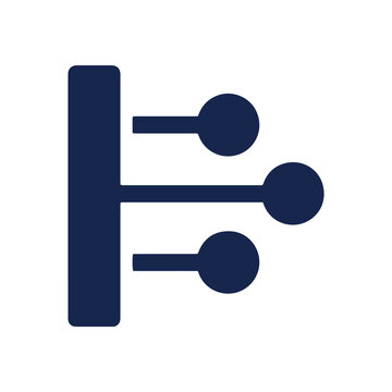 git branch structure icon representing code version control development