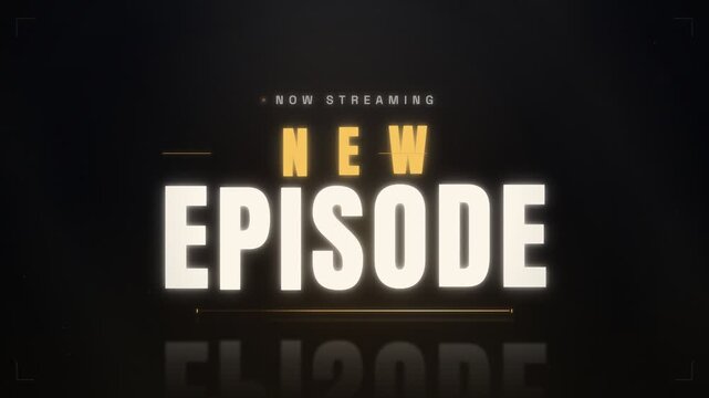 Streaming Service New Episode Premiere Announcement Motion Graphics Video