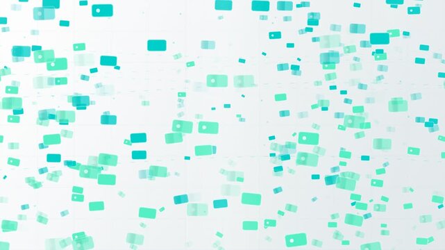 Abstract wealth and financial growth pattern with floating icons