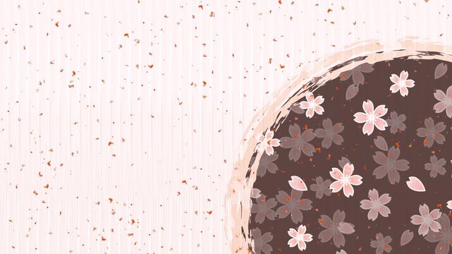 Japanese style cherry blossom pattern 4K