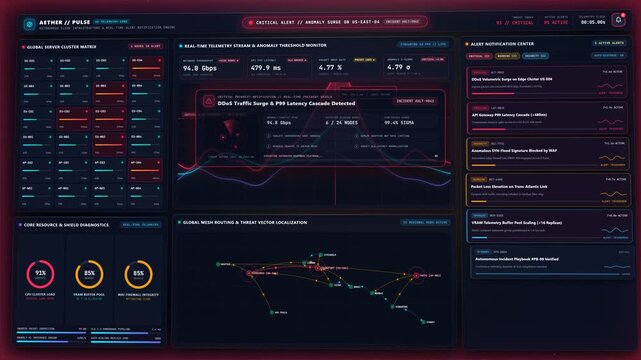 Real Time Cloud System Monitoring Dashboard With Critical Security And Performance Alert Notifications