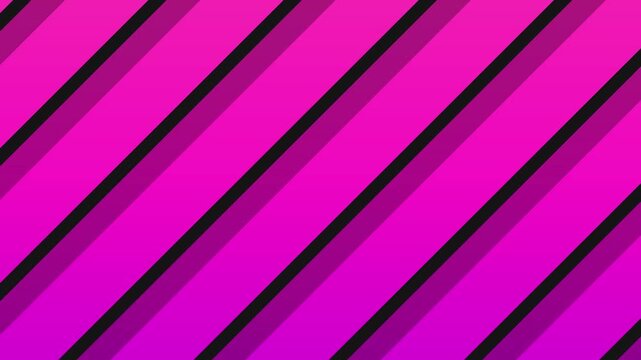 Bright magenta and black diagonal stripes pattern background