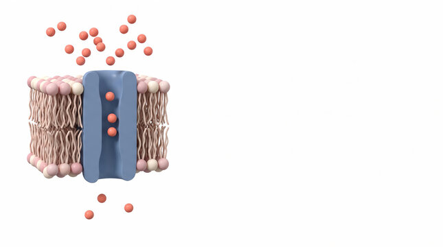 Facilitated Diffusion Through a Membrane Transport Protein