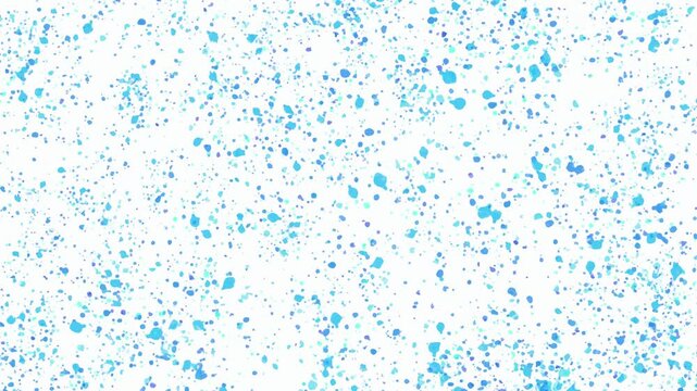 Floating Blue Speckles on White 4K