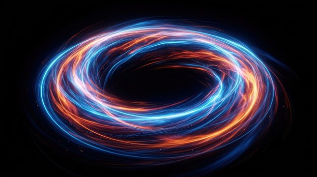Mesmerizing cosmic portal featuring an abstract glowing vortex of energy.