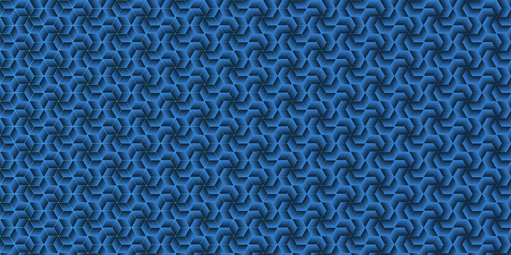 Geometric blue abstract pattern with interlocking triangular shapes