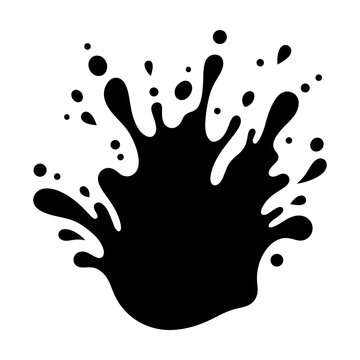 Black Ink Splash Vector