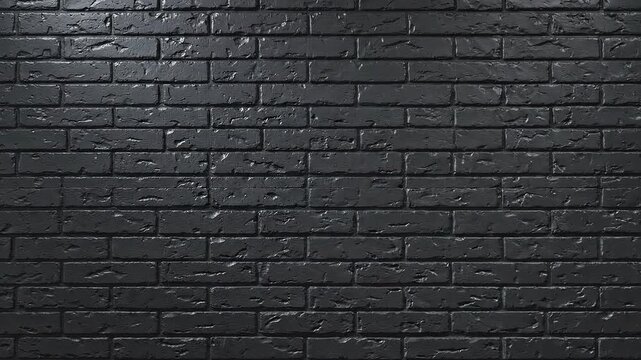Black brick wall texture background surface showing dark masonry pattern in industrial architectural design