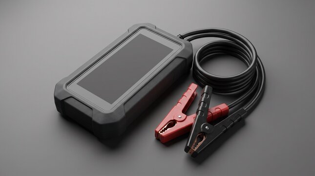 Portable Power Bank Car Battery Jump Starter with Heavy Duty Jumper Clamps