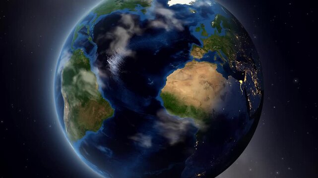 Earth Zoom In to Aveiro Portugal Satellite View Animation