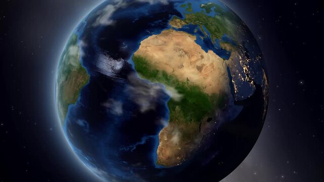 Satellite Zoom From Outer Space to Bendigo Australia Map Pin