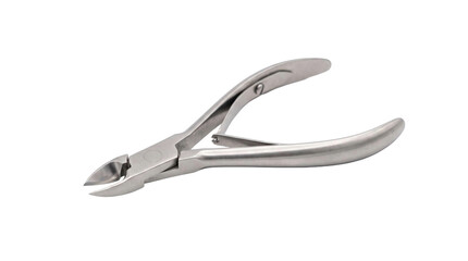 Stainless steel nail clipper tool for manicure on a transparent background © Татьяна Петрова