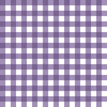 Rich Purple Lavender and White Gingham Seamless Checkered Pattern