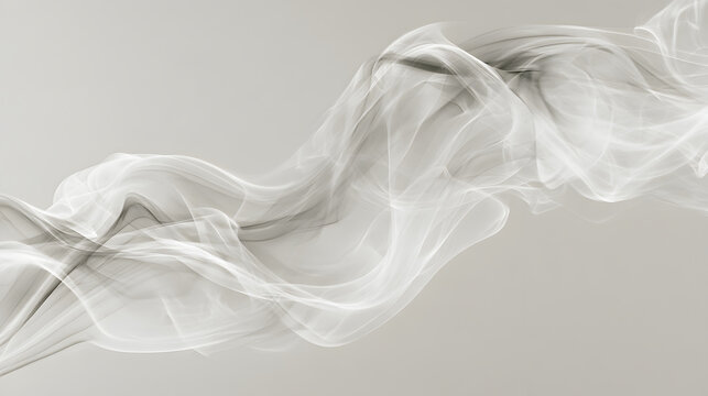 White translucent wisps twisting across a pale gray background