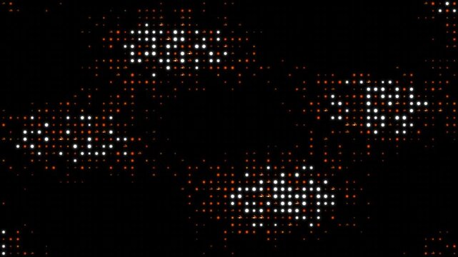 Cyber Dot Matrix Vivid Orange - Cyber Dot Matrix Animation
