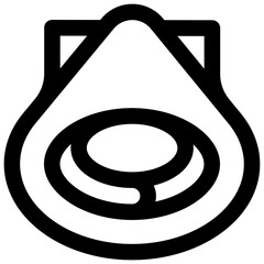 Mollusk. Editable stroke vector icon. © Side Project
