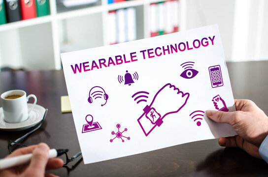 Wearable technology concept on a paper