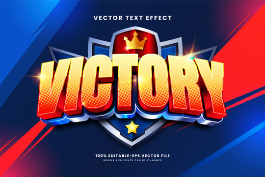 Editable vector text effect with bold golden lettering, fiery red gradients, and sporty 3D styling for esports graphics and championship posters.