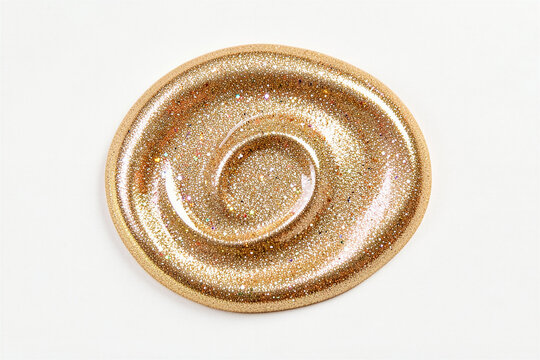 Champagne Gold Liquid Highlighter Swirl Cosmetic Texture