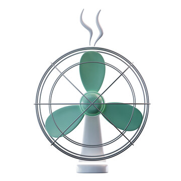 3D Illustration Electric Fan