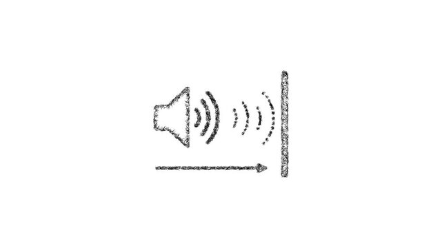 Sketch echo icon animation - smooth progressive reveal
