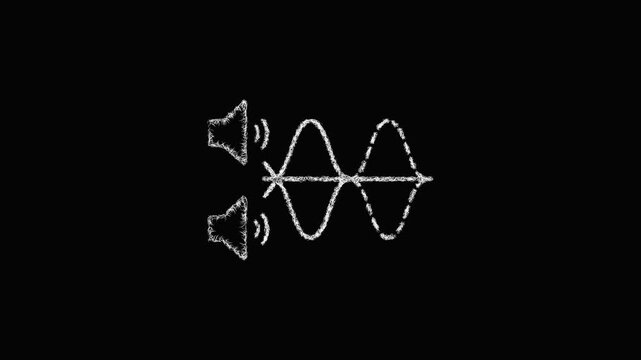 Sketch interference icon animation - smooth progressive reveal
