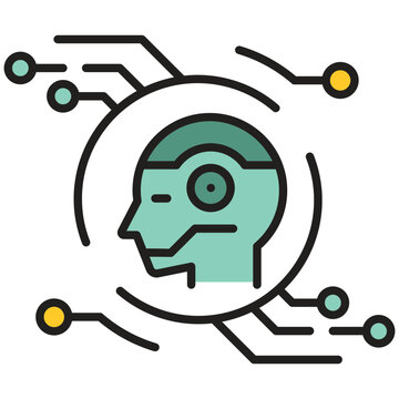 Digital AI Mind Icon