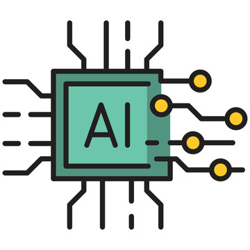 AI Computing Circuit Icon