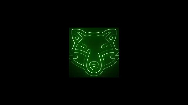 Wolf, alpha channel enabled Digital 3D Animation of a Wolf