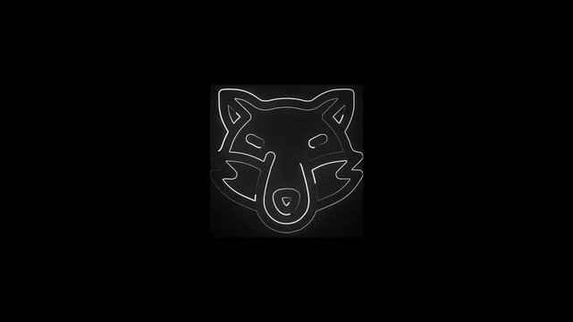Wolf, alpha channel enabled Digital 3D Animation of a Wolf