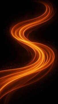 abstract energy wavy effect on black