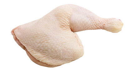 Raw fresh chicken leg quarter with skin © Asmud