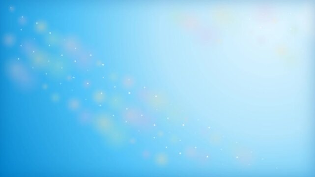 Vibrant sky blue color gradient background with radiant volumetric sunbeams and soft drifting light haze, clean minimalist heavenly atmospheric motion graphic video presentation overlay