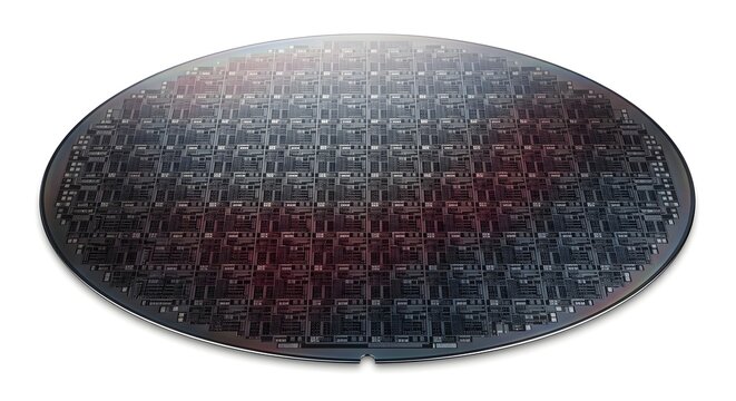 Black circular electronic heating plate with textured metallic surface, isolated on a white background, realistic product photography.