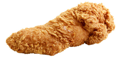 Golden crispy breaded fried chicken tender piece © Uxia